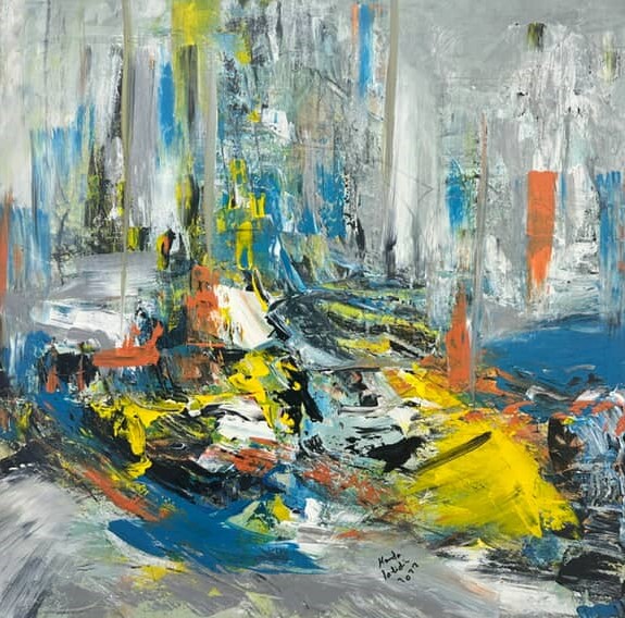 "Melody" : La Symphonie Chromatique d'Henda Labidi chez Galerie Saladin (Sidi Bou Saïd)