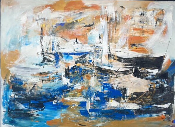 "Melody" : La Symphonie Chromatique d'Henda Labidi chez Galerie Saladin (Sidi Bou Saïd)