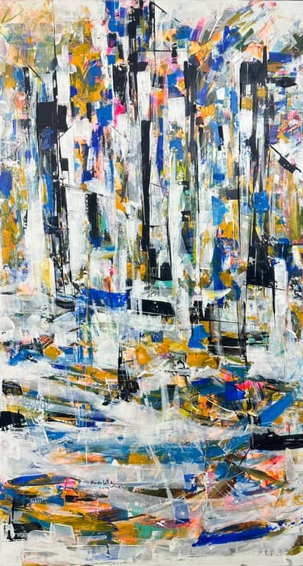 "Melody" : La Symphonie Chromatique d'Henda Labidi chez Galerie Saladin (Sidi Bou Saïd)