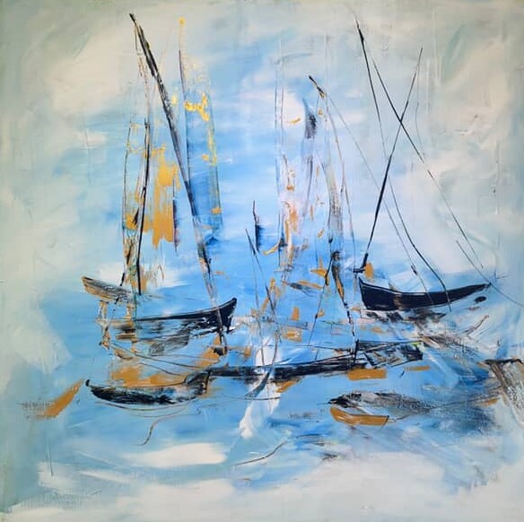 "Melody" : La Symphonie Chromatique d'Henda Labidi chez Galerie Saladin (Sidi Bou Saïd)