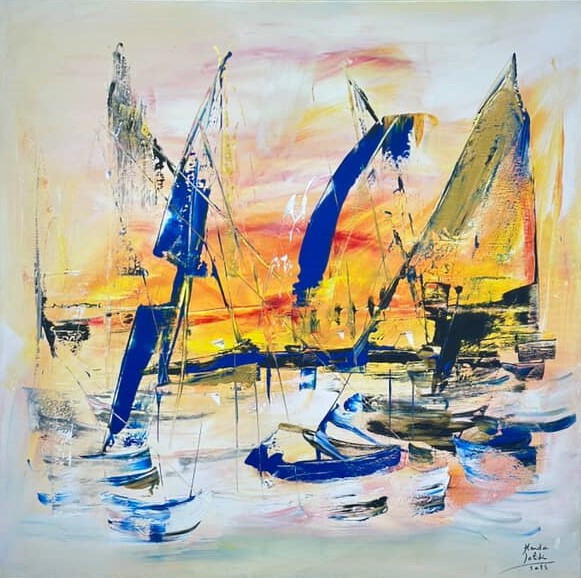 Exposition "Melody" d'Henda Labidi à la Galerie Saladin, Sidi Bou Saïd, du 12-28 septembre 2025. Une belle découverte de l'art contemporain tunisien dans un cadre exceptionnel.