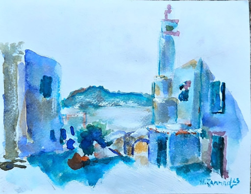 Découvrez Wahib Zannad, artiste-peintre tunisien né en 1979, dont l'œuvre conjugue architecture et émotion pour capturer l'essence méditerranéenne. Portrait, expositions, style pictural et cote sur le marché de l'art.