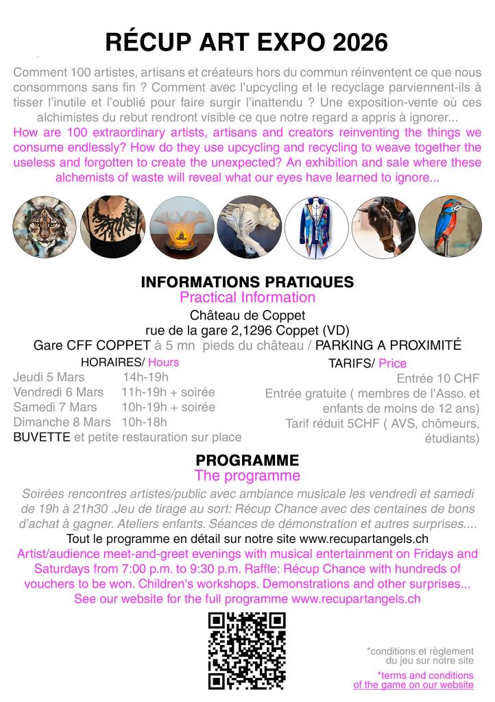 RECUP'ART EXPO 2026 : Bétina Broussaud au Château de Coppet