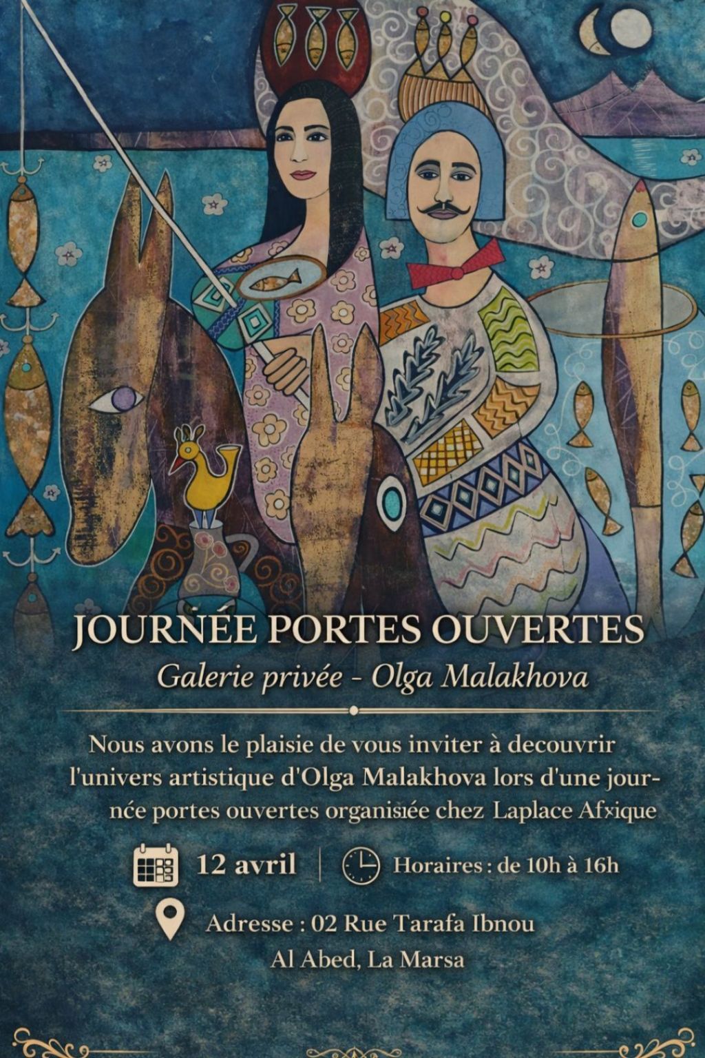 Olga Malakhova : Portes Ouvertes à La Marsa, 12 avril 2026
