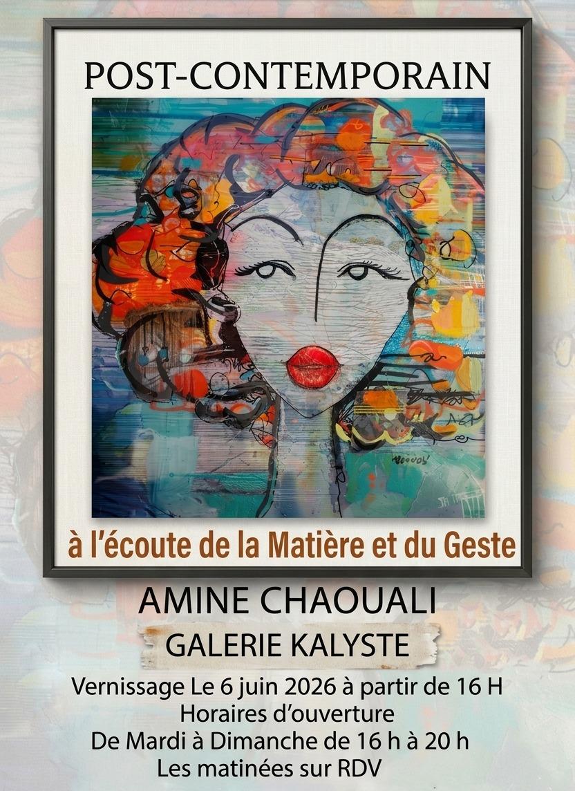 Exposition d’Amin Chaouali à la Galerie Kalyste du 6 au 30 juin 2026