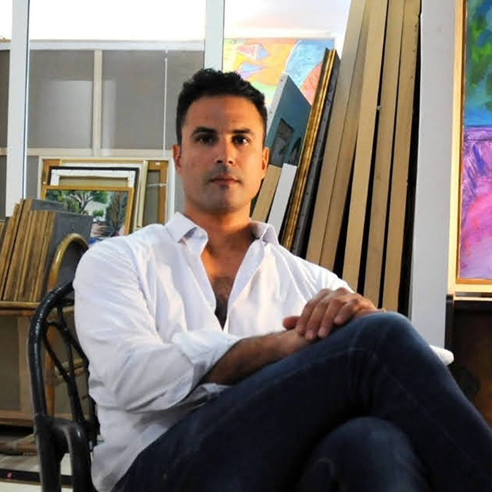 Portrait de Wahib Zannad dans son atelier